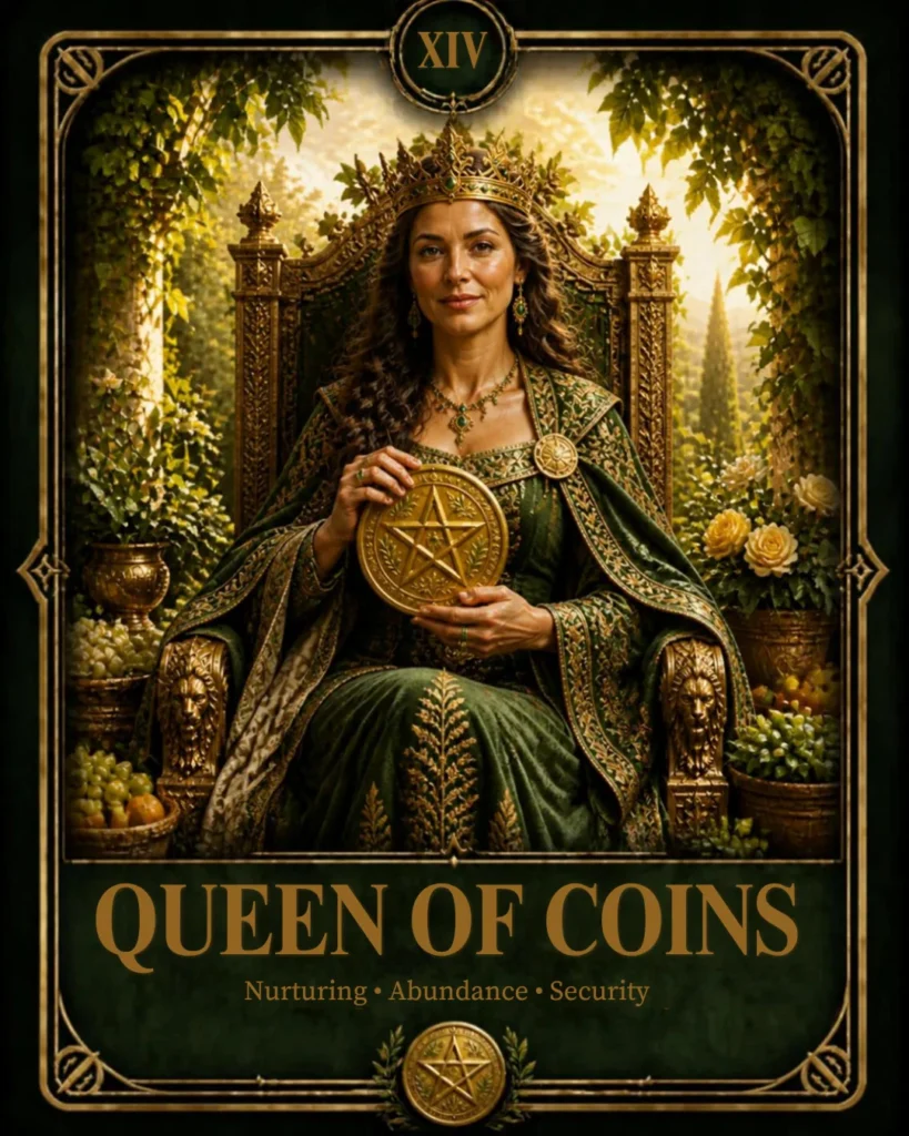 królowa monet tarot