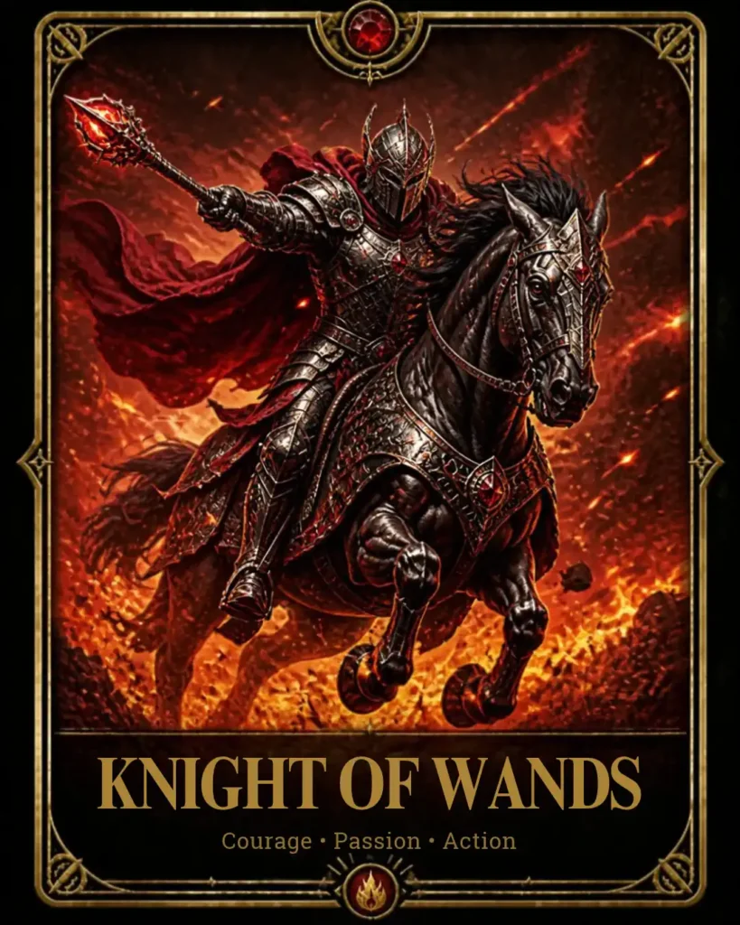 rycerz buław tarot