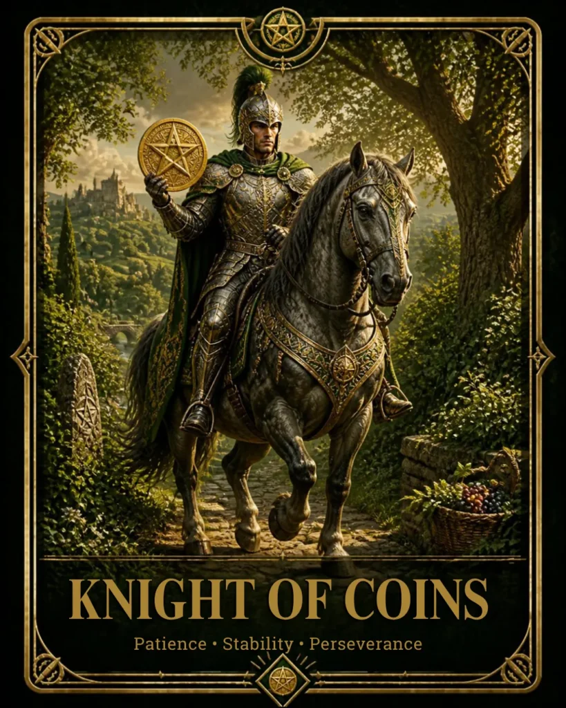 rycerz monet tarot